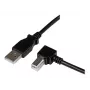 StarTech.com 3 m USB 2.0 A į stačiu kampu B laidas - vyriškas/vyriškas