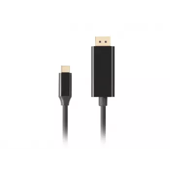 LANBERG CA-CMDP-10CU-0010-BK USB Type-C į DisplayPort adapterio laidas 1 m, DisplayPort 1.2, iki 3840×2160@60Hz, HDR