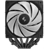 Oro aušintuvas DeepCool AG620 BK ARGB V2 — 120 mm dvigubas ventiliatorius, 6 šilumos vamzdeliai, LGA 1700/AM4/AM5, juodas