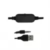 Garsiakalbiai stereo 2.0, 6W, Jack 3.5mm, USB maitinimas, Esperanza Rainbow Nortec 95855, RGB apšvietimas, juodi