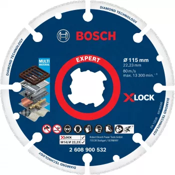 Pjovimo diskas Bosch 2 608 900 532 nerūdijančiam plienui ir plienui