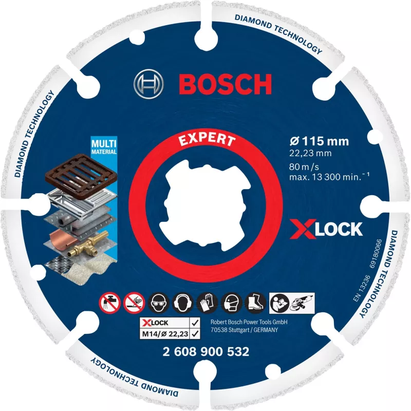 Pjovimo diskas Bosch 2 608 900 532 nerūdijančiam plienui ir plienui