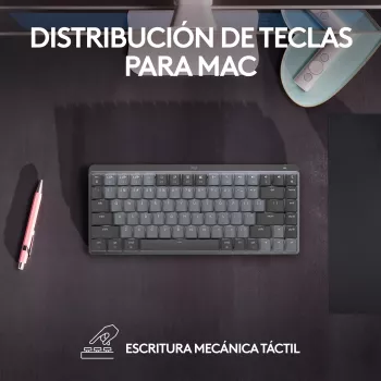 Logitech MX Mechanical Mini belaidė mechaninė klaviatūra (tenkeyless, Bluetooth)