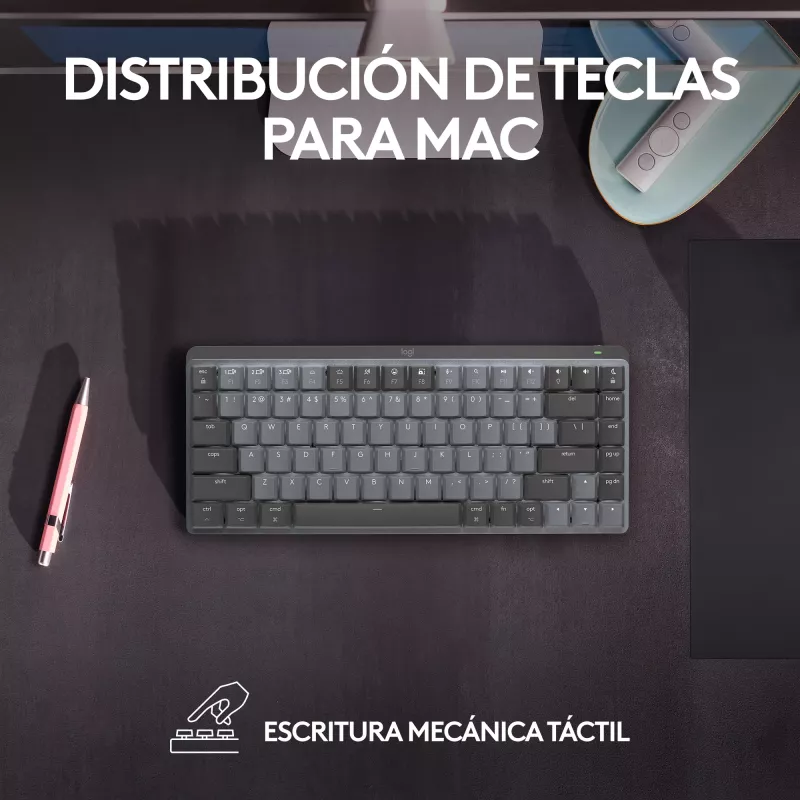 Logitech MX Mechanical Mini belaidė mechaninė klaviatūra (tenkeyless, Bluetooth)