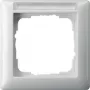 Gira Standard 55 baltas berėžtinis rėmelis, termoplastikas, 80,7×80,7 mm, 11,4 mm storio