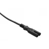 Savio CL-100 maitinimo laidas juodas 1,8 m IEC C7 (3,4 mm, 3,1 mm) E tipo kištukas