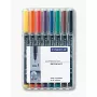 Permanentiniai žymekliai Staedtler 318 WP8 8 vnt. (juoda, mėlyna, ruda, žalia, oranžinė, raudona, violetinė, geltona)