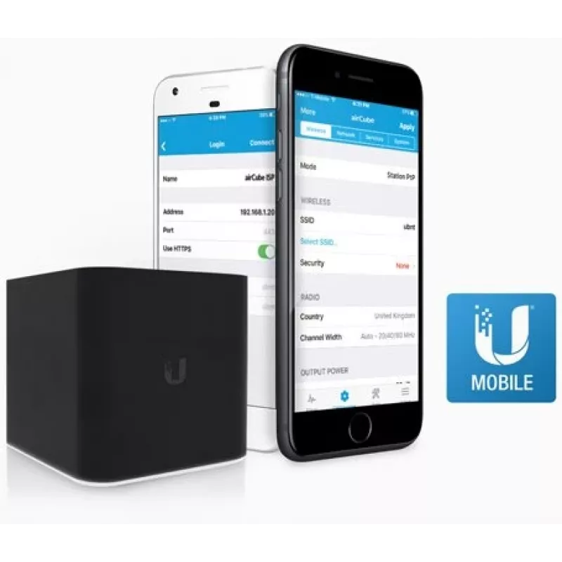 Ubiquiti ACB-ISP WiFi maršrutizatorius, airCube, 2.4 GHz, MIMO, 4x RJ45 100 Mb/s