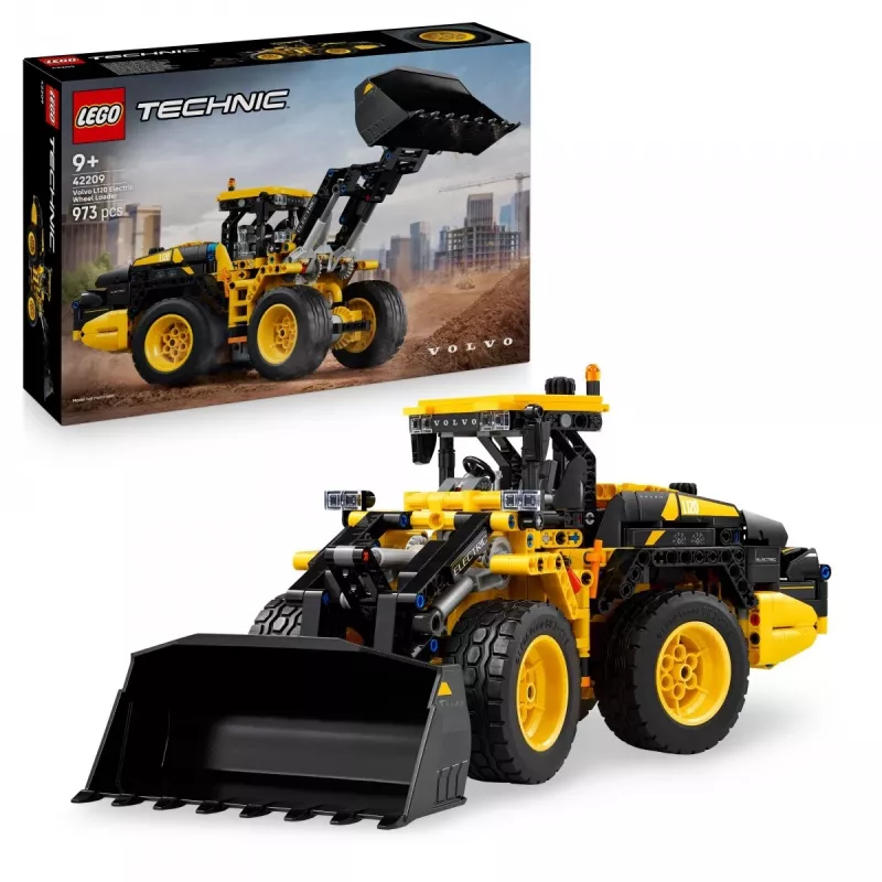 LEGO Technic Volvo L120 elektrinis ratinis krautuvas modelis 42209, 973 dalių, nuo 9 metų, 140×110×350 mm