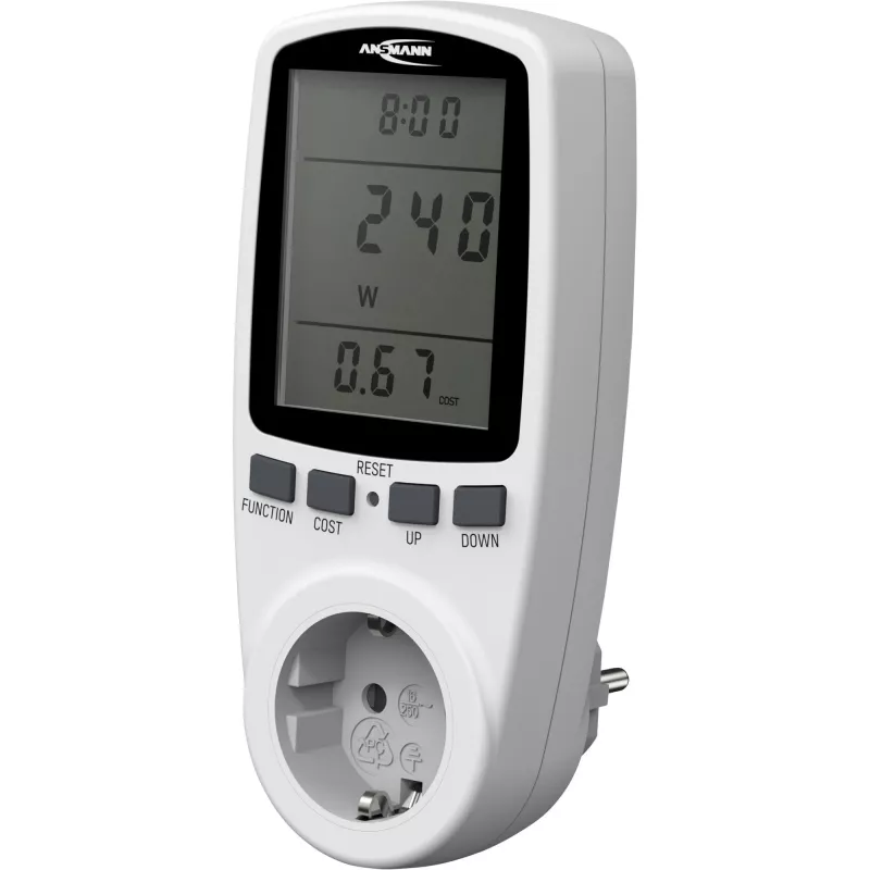Energijos sąnaudų matuoklis ANSMANN APM2 120-0007 su LCD ekranu