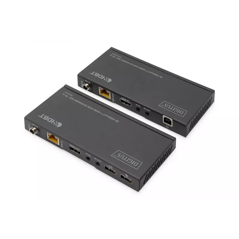 KVM prailgintuvas Digitus 4K HDBaseT HDMI 70 m laidinis