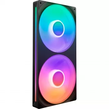 NZXT F280 RGB Core 140mm ARGB PWM 2 viename rėmelyje juoda