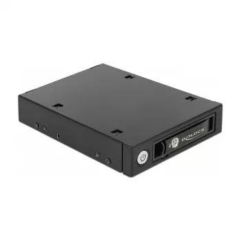 DeLOCK 47232 Juodas metalinis krepšelis 2,5 inch diskams į 3,5 inch lizdą