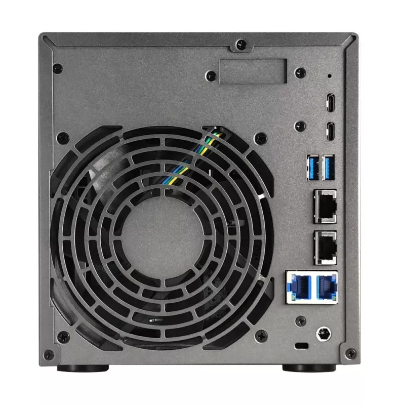 Asustor Lockerstor 4 Gen3 AS6804T 4 lizdų NAS, AMD Ryzen V3C14, 16 GB DDR5 ECC, 2x 10GbE + 2x 5GbE