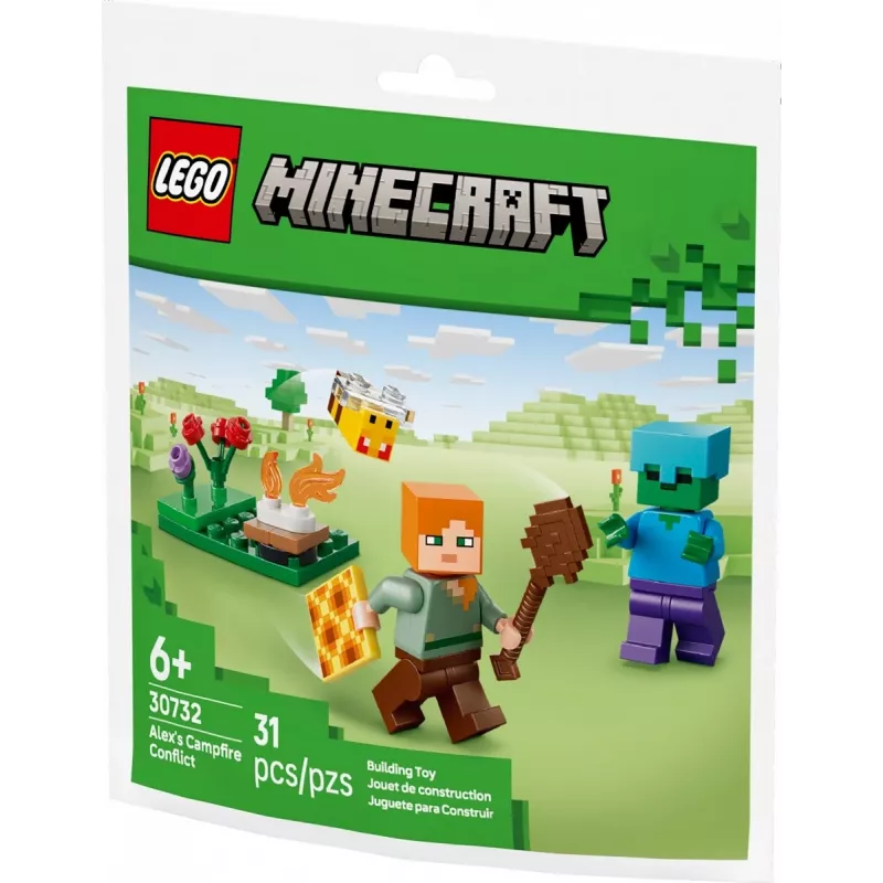 Bricks Minecraft 30732 Alekso stovyklavietės konfliktas