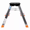 Sulankstomi laipteliai Krause Treppy Silver 130020 – aliuminiai, 2 pakopos, 150 kg apkrova