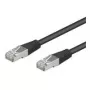 Wentronic Goobay CAT 5e jungiamasis kabelis, SF/UTP, juodas, 0,25 m - CCA vario mišinys (95211)