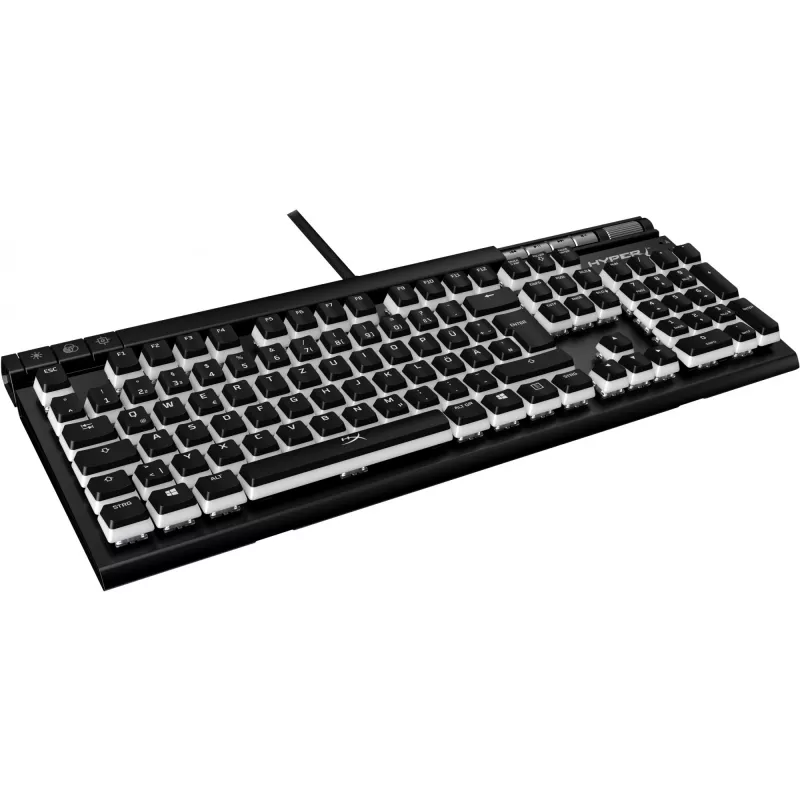 HyperX Pudding Keycaps pilnas klavišų rinkinys ABS juodos spalvos DE išdėstymas