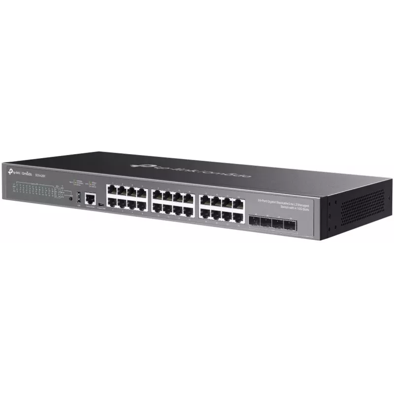 TP-Link Omada SG5428X valdomas L3 tinklo jungiklis 24x Gigabit 4x 10G SFP+