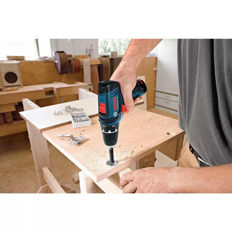 Bosch GSR 12V-15 Professional belaidis gręžtuvas-suktuvas 650 g juoda, mėlyna, raudona, sidabrinė