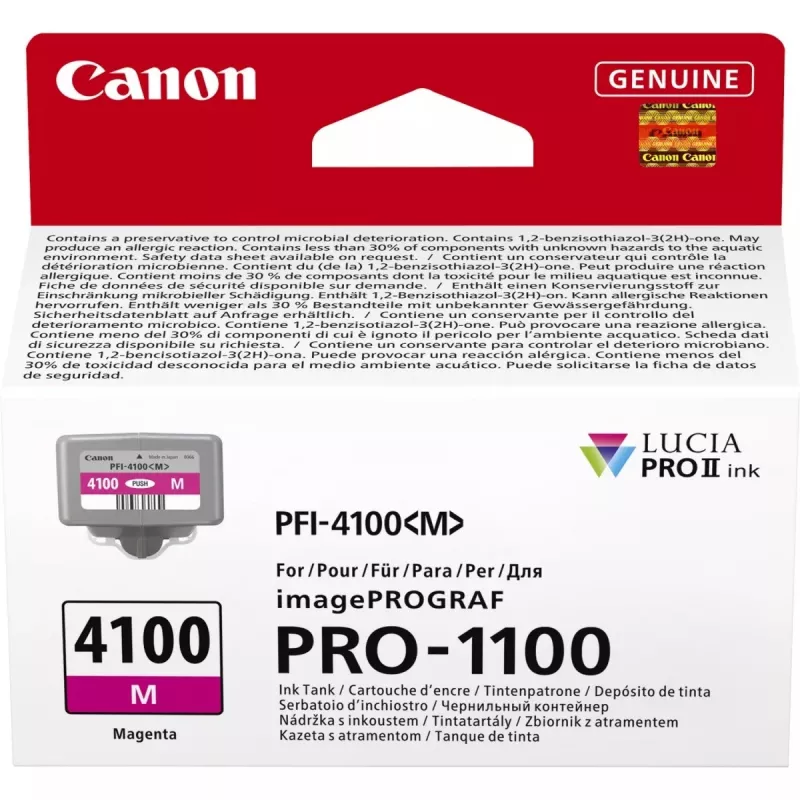 Canon LUCIA PRO II rašalo kasetė 1 vnt. Originali standartinė išeiga, purpurinė
