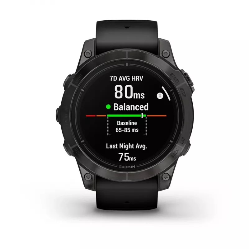 Garmin epix Pro (Gen 2) Sapphire Edition 3,3 cm (1,3 colio) AMOLED 47 mm skaitmeninis 416 x 416 pikselių liečiamas ekranas juodas su Wi-Fi ir GPS