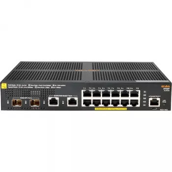 Hewlett Packard Enterprise HPE Aruba 2930F 12G PoE+ 2G/2SFP+ - Valdomas L3 jungiklis - 12x PoE+ 10/100/1000 + 2x SFP+ 1/10G + 2x 10/100/1000 - montavimui stelaže