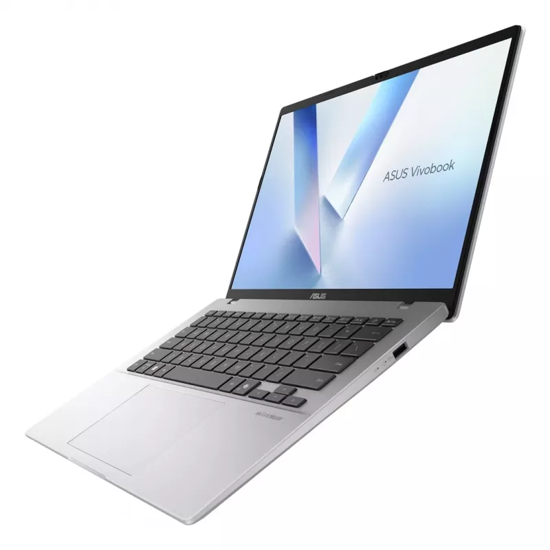 Nešiojamas kompiuteris ASUS Vivobook 14 M1407GA-LY012W Ryzen AI 7 445 14,0 colio WUXGA IPS-level 60Hz 300 nitų 16GB DDR5 512GB SSD 1080p kamera 42Wh WIN11