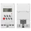 DIN bėgelio elektroninis laikmatis QOLTEC PC0629 — 24V maitinimas, 16A išėjimas