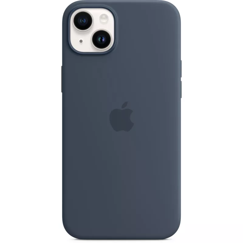 Silicone dėklas Apple iPhone 14 Plus MagSafe Storm Blue