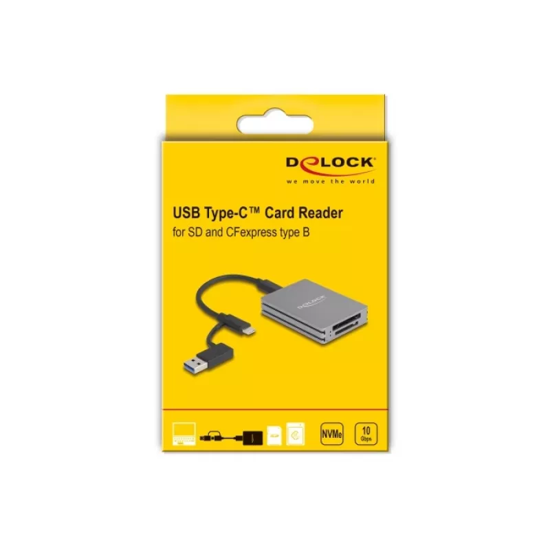 Delock USB Type-C kortelių skaitytuvas 91011
