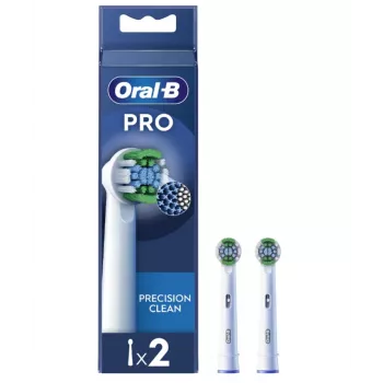 Šepetėlių galvutės dantų šepetėliui Oral-B Precision Clean EB20RX-2 – 2 vnt., baltos
