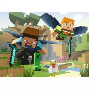 Dėlionė Ravensburger Minecraft Animal Adventures – 200 dalių, stačiakampė