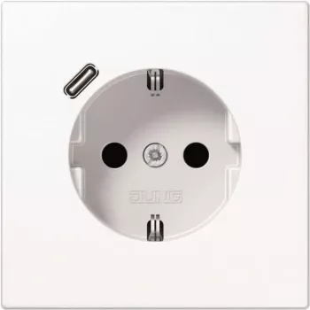 Kištukinis lizdas Schuko su USB LS1520-18CWW, tipas C (LS1520-18CWW)
