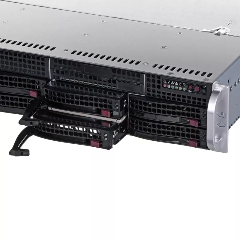 Serverio korpusas Supermicro 825TQC-R802LPB Rack juodas