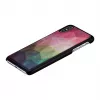 Apsauginis dėklas iPhone XS Max iKins — vandens gėlės raštas, juodas