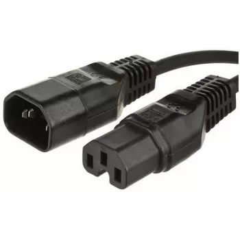 MicroConnect PE011410 maitinimo laidas 1 m, C14 – C15, juodas