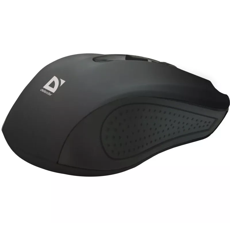 Belaidė RF pelė DEFENDER Accura MM-935 – optinė 1600 DPI, ambidekstrinė, 3 mygtukai, USB imtuvas, juoda