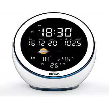 Oro stotis Nasa WSP1500 balta su Bluetooth garsiakalbiu ir mėnulio fazėmis