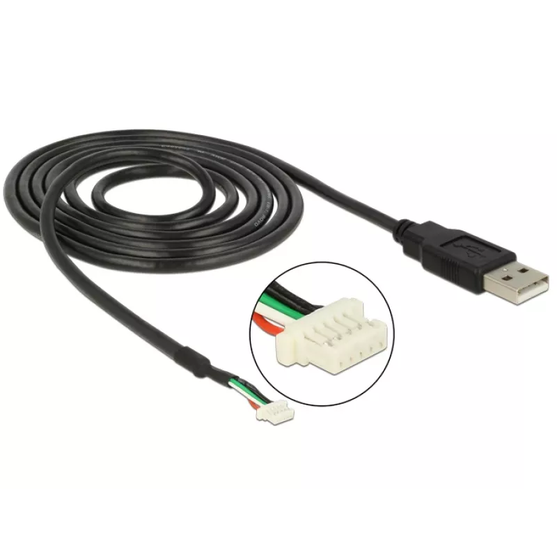 Laido kamera DeLOCK 95986 1,5 m Juoda