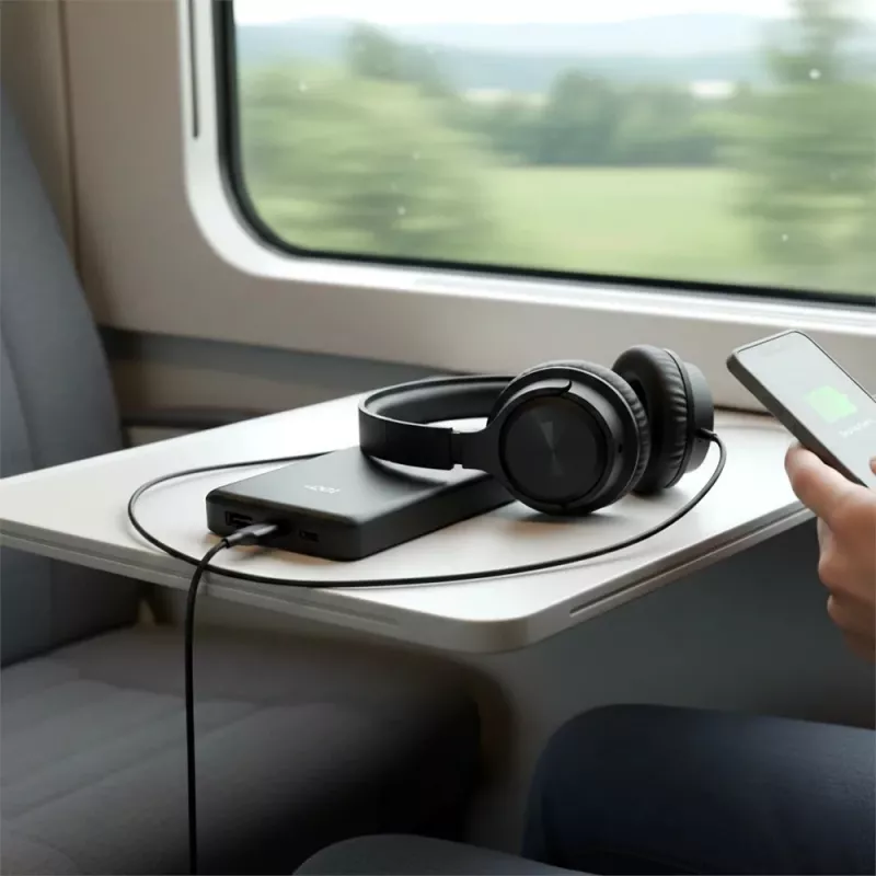 Nešiojamas powerbankas everActive EB-11QB 10 000 mAh, 2× USB-C 20W (QC4.0)