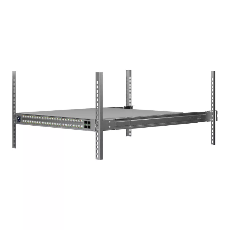 Ubiquiti ECS-48-POE (2150W) ĮMONĖS KLASĖS 48 PŲRTŲ, 3 sluoksnio Etherlighting POE+++ jungiklis, 10 GbE RJ45, 25G SFP28