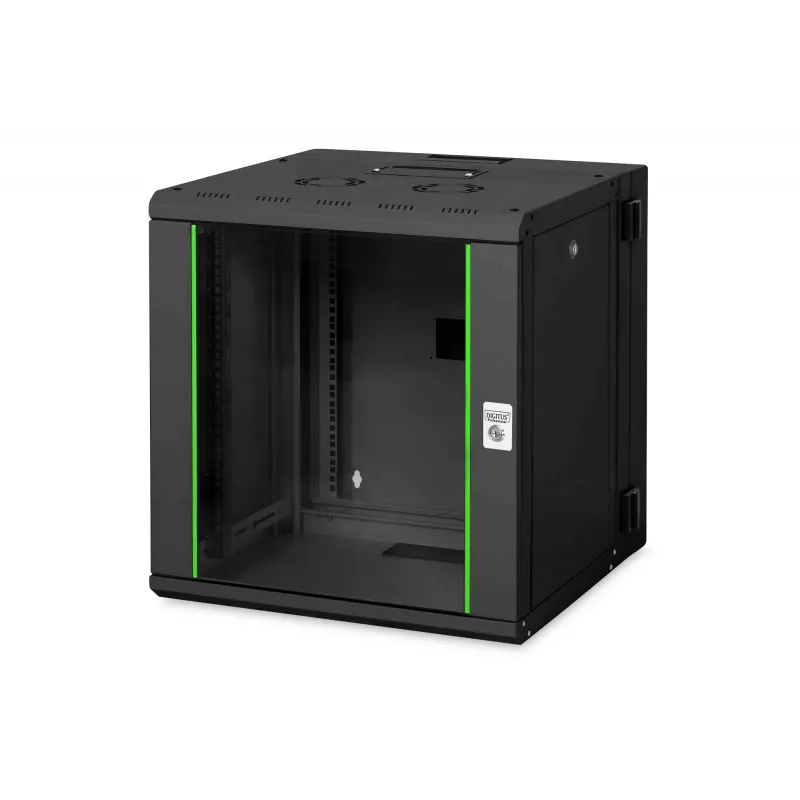Sieninis tinklo spintos rėmas Digitus DN-19 12-U-3-SW