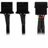 Sharkoon SATA Y maitinimo adapteris 4P Molex 0,15m juodas