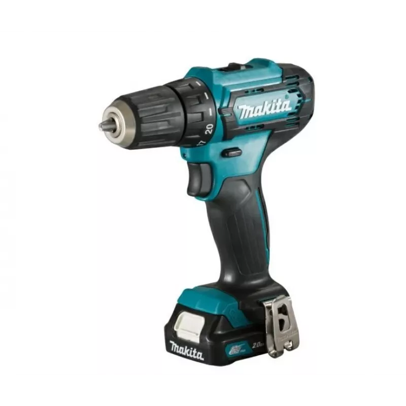Gręžtuvas Makita DF333DSAE 1700 RPM, greitai užveržiamas griebtuvas, 1,2 kg, juodas, mėlynas