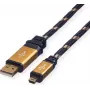 ROLINE GOLD USB 2.0 laidas, A tipo – 5 kontaktų Mini 1,8 m (11.02.8822)