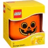 Laikymo dėžė Room Copenhagen LEGO Storage Head Pumpkin didelė oranžinė/juoda
