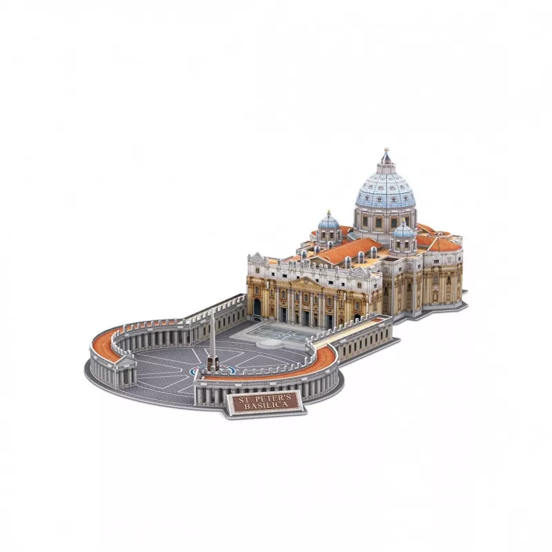 3D dėlionė Cubicfun Šv. Petro bazilika modelis 306-DS0997H, kartoniniai gabaliukai, surinktas mastelio modelis