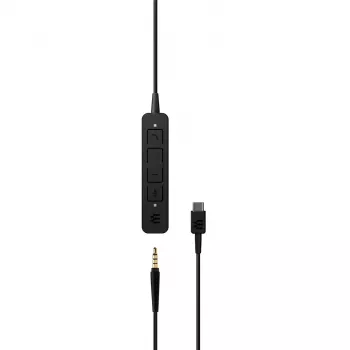 Ausinės EPOS ADAPT 165 USB-C II laidinės, lankeliu, biurui/skambučių centrui, USB-C, juodos