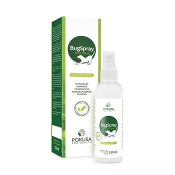 POKUSA GreenLine BugSpray – purškiklis nuo vabzdžių šunims pasivaikščiojimams – 150 ml